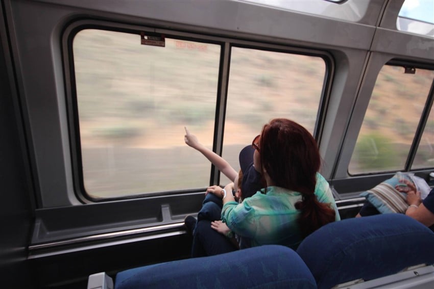train travel with kids