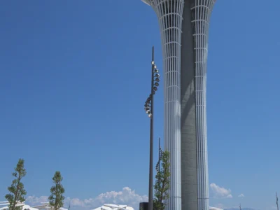 Antalya Expo alanındaki meydan ve Turkcell Expo Kulesi
