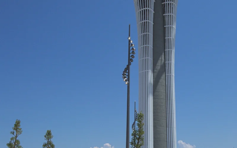Antalya Expo alanındaki meydan ve Turkcell Expo Kulesi